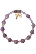 Sine Cera Amethyst Rosary Bracelet (8mm)