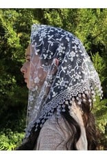 Oremus Mercy Cherry Blossom Church Veil - GRAY (48″ x 13″)