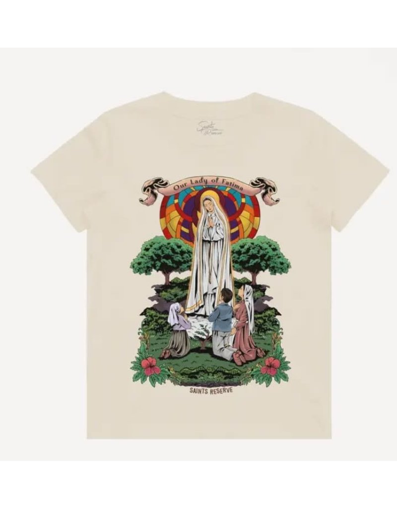 Our Lady of Fatima Shirt Youth Large - Queen of Angels Catholic Store