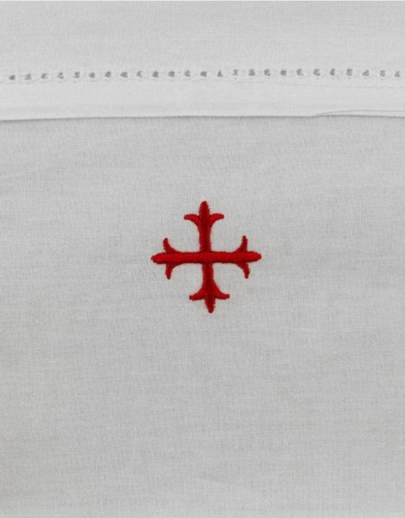 MDS 100% Cotton Purificator with 3-Pointed Red Cross 20" x 11"