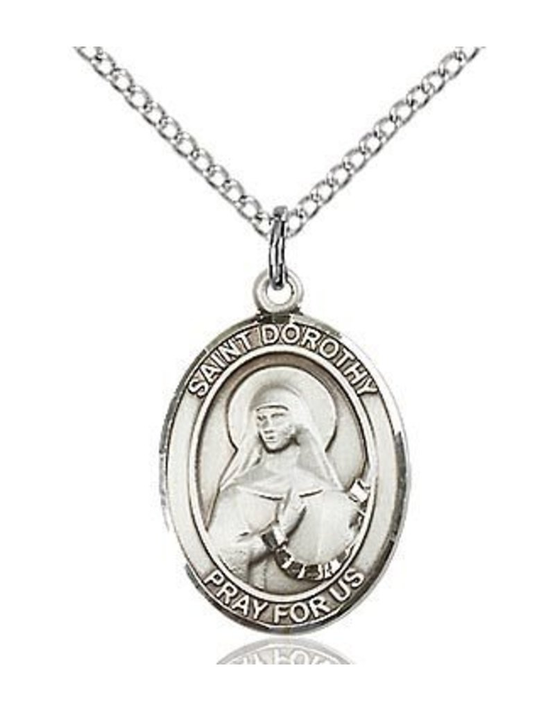 Bliss Manufacturing Sterling Silver St. Dorothy Medal With 18" Chain