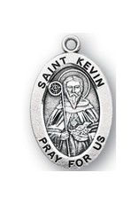 HMH Religious Sterling Silver St. Kevin Medal-Pendant