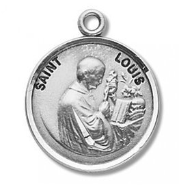 HMH Religious Sterling Silver St. Louis With 20" Chain
