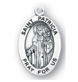 HMH Religious Sterling Silver St. Patricia With 18" Chain