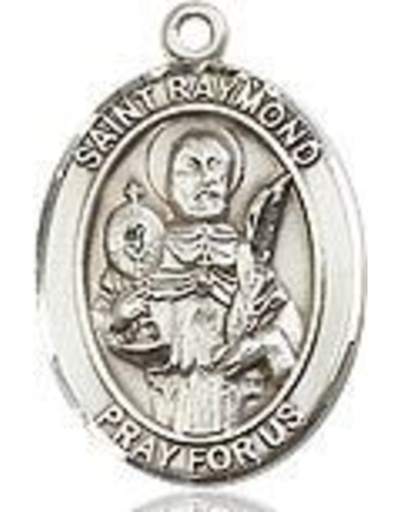 Bliss Manufacturing Sterling Silver St. Raymond Nonnatus Medal-Pendant With 18" Chain Necklace