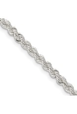 Sterling Silver Polished Twisted 3mm Necklace 24"