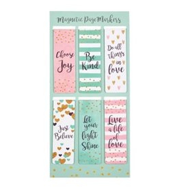 Christian Art Gifts (Set Of 6) Pagemarker Magnetic Sparkle Collection