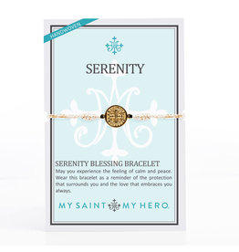 My Saint My Hero Serenity Blessing Bracelet - Gold/Metallic Gold