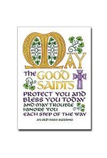 Altar + Home May the Good Saints Protect You Irish Blessings Card
