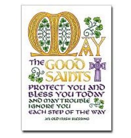 Altar + Home May the Good Saints Protect You Irish Blessings Card