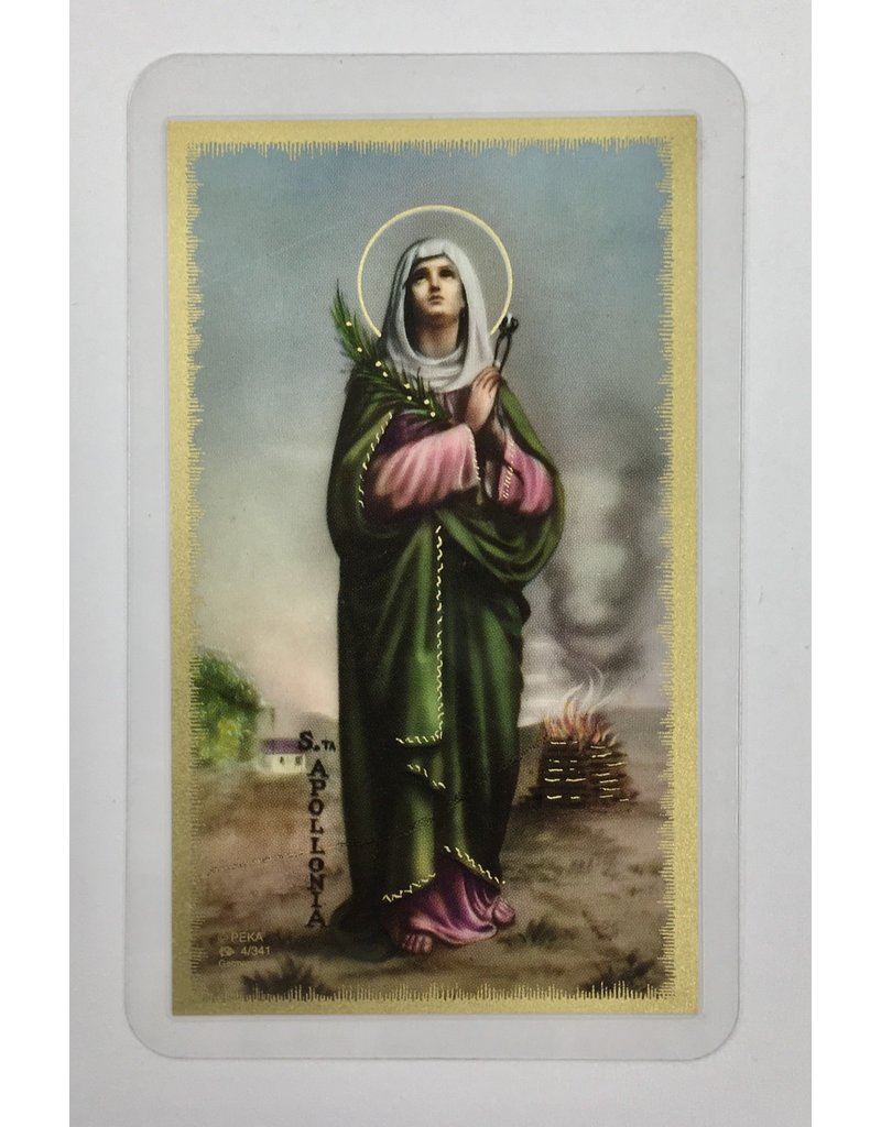 WJ Hirten Laminated Holy Card Dentist Prayer