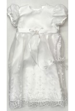 Haddad Brothers Baptism Dress Shantung Long [1365] 9-12 Months