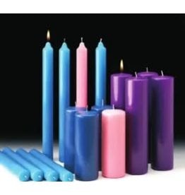 Cathedral Candle Co. 1 1/2" x 16" 51% Beeswax Advent Candles 3 Purple and 1 Rose