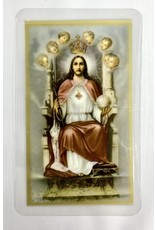 Christian Brands Jesus Christ the King Laminated Holy Card