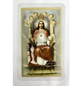 Christian Brands Jesus Christ the King Laminated Holy Card