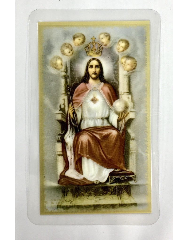 Christian Brands Jesus Christ the King Laminated Holy Card