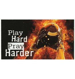 Dicksons Magnet Football Play Hard Pray Harder (5" x 2.75")