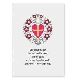 Altar + Home God's Love Is a Gift St Valentine's Day Card