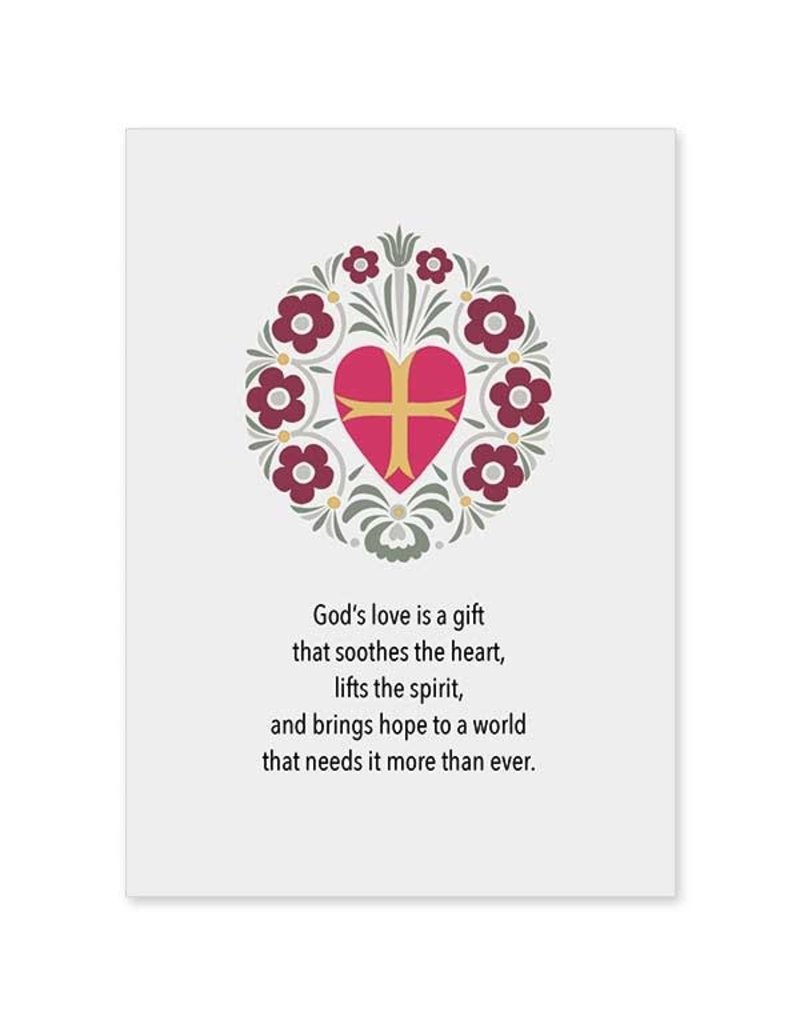 Altar + Home God's Love Is a Gift St Valentine's Day Card