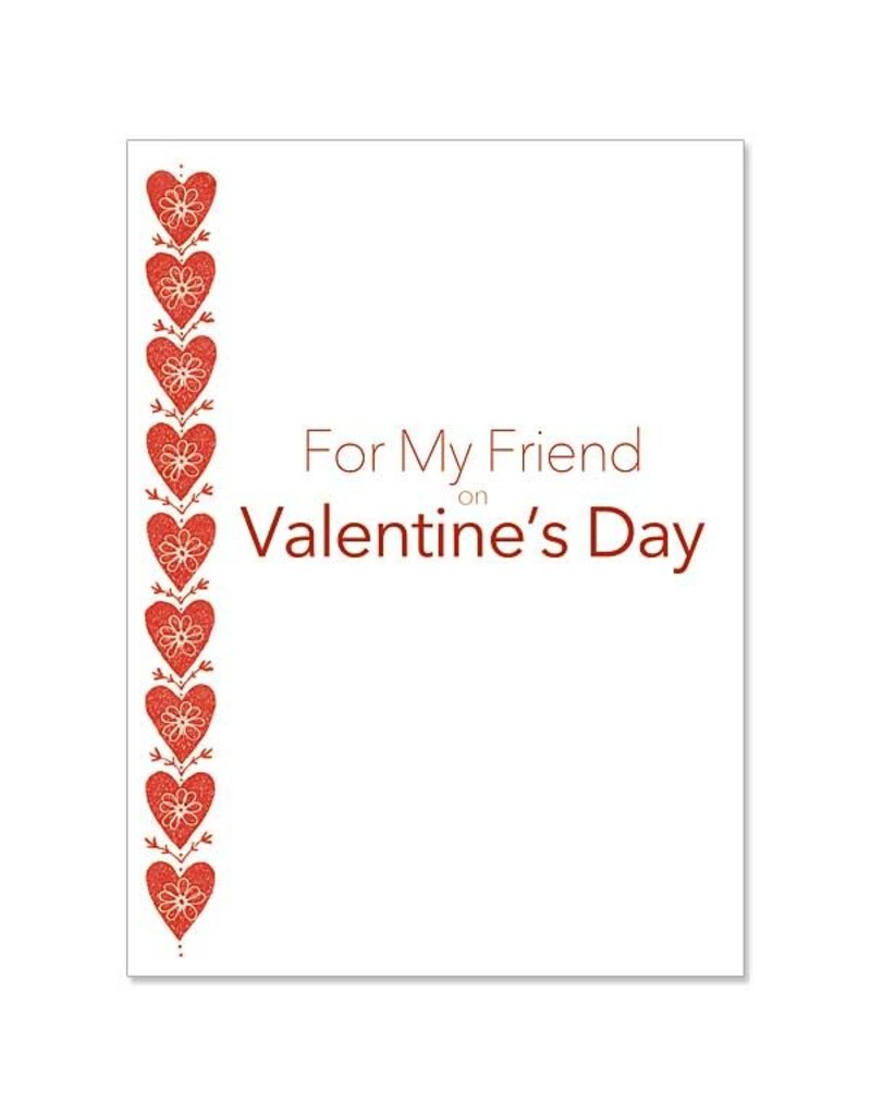 Altar + Home Red Heart Border St. Valentine's Day Card