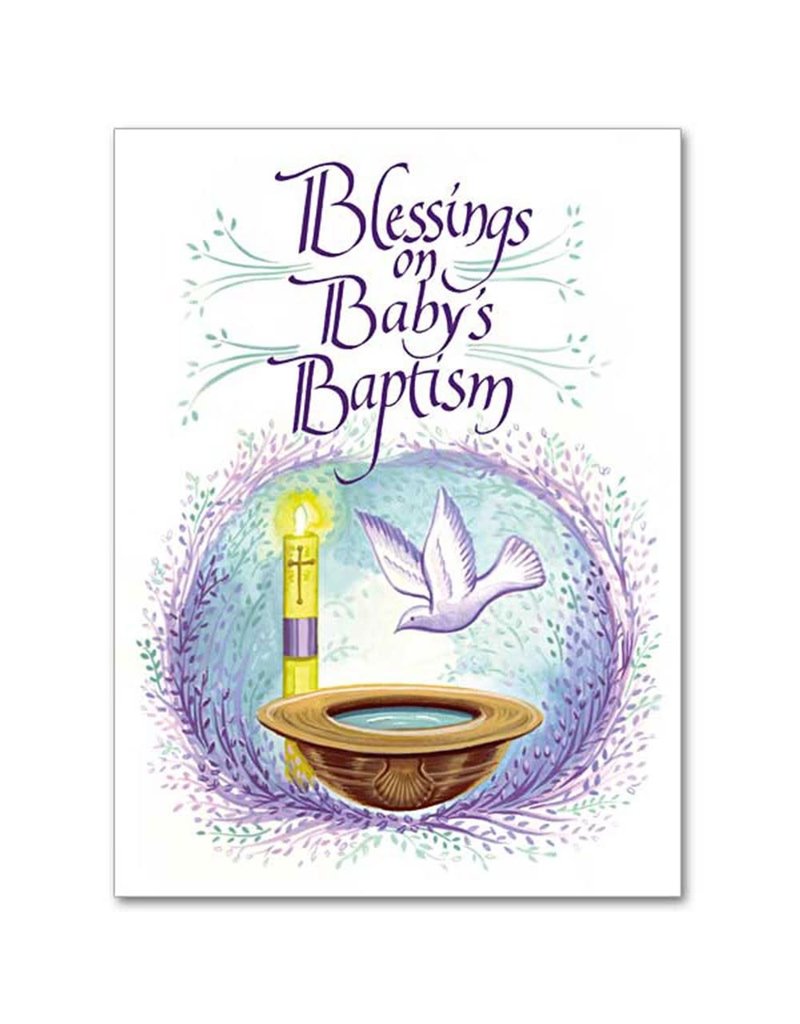 The Printery House Blessings on Baby's Baptism Greeting Card