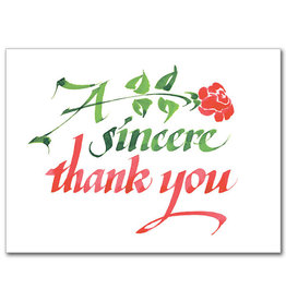 A Sincere Thank You Card