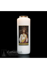 Cathedral Candle Co. 6 Day Sacred Images Candle (Bottle Style)