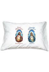 IHM Designs Prayer Pillowcase Sacred Heart and Immaculate Heart