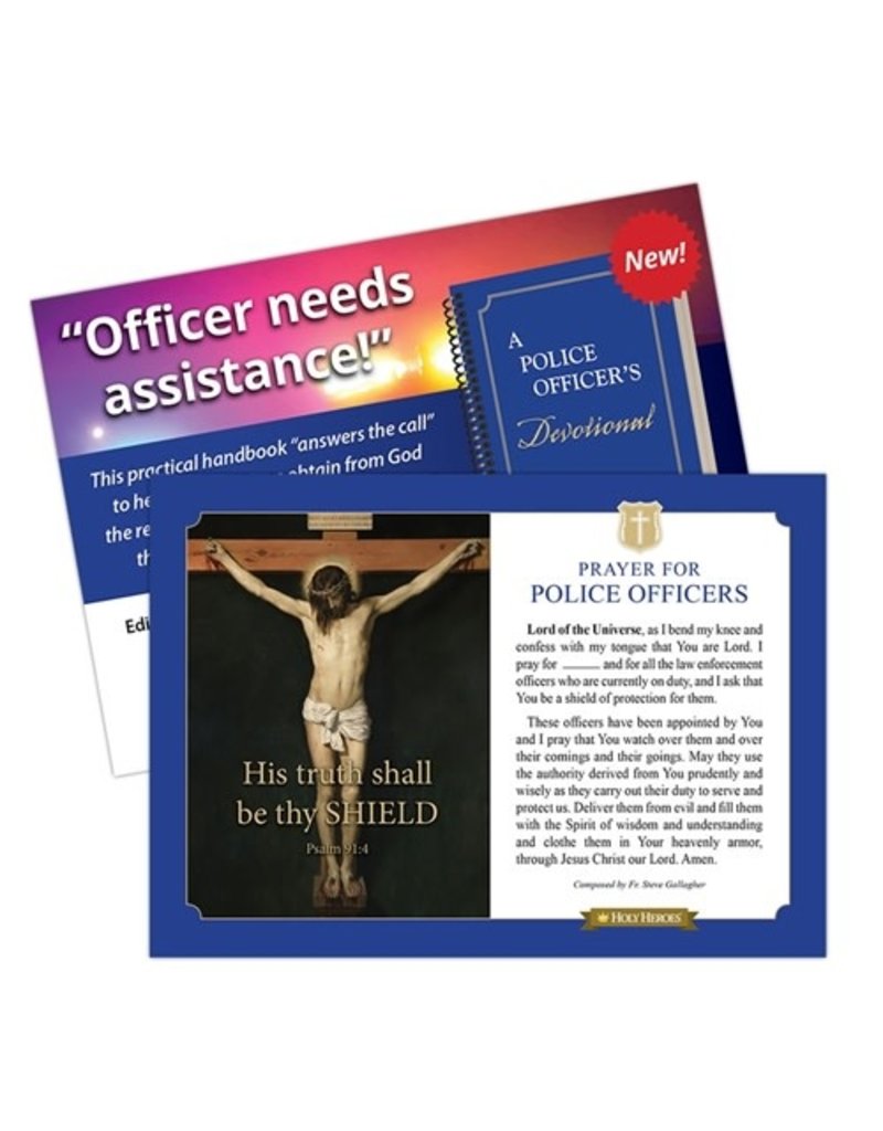 Holy Heroes Prayer for Police Officers Prayer Card