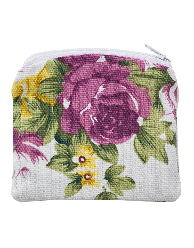 McVan Purple Floral Rosary Pouch