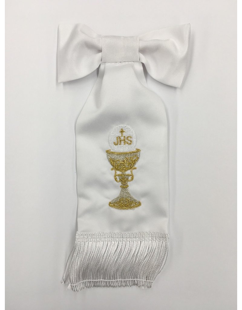 HJ Sherman First Communion Arm Band, Gold/JHS/Chalice