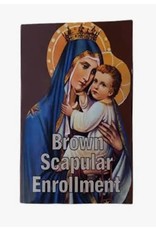 Oremus Mercy Brown Scapular Enrollment Prayer Pamphlet