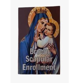 Oremus Mercy Brown Scapular Enrollment Prayer Pamphlet