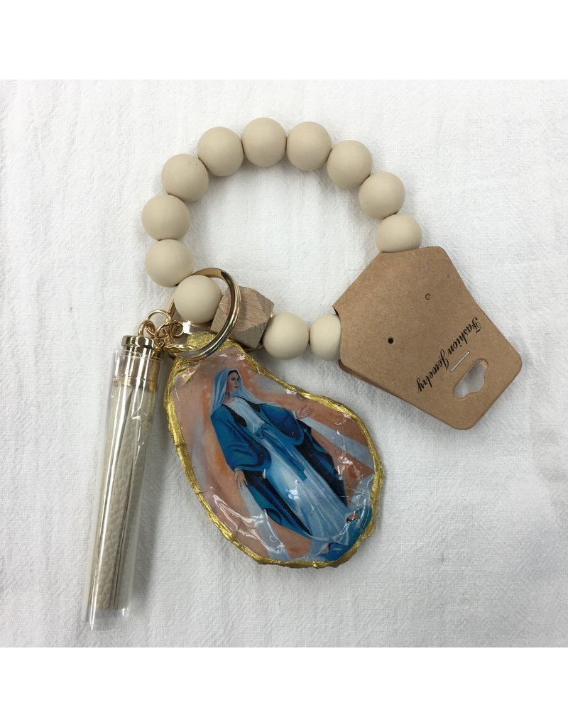 His Pearls His Pearls "Our Lady of Grace" Keychain