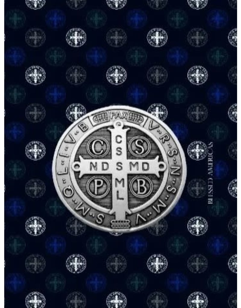 Blessed Americas St. Benedict Scarf Blue