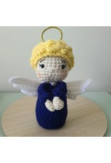 HopeHandcraft Amigurumi Angel Crochet Doll w/ One Decade Pearl Rosary