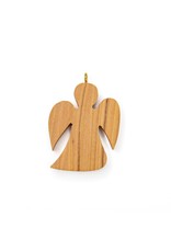 Logos Trading Post Angel Olive Wood Pendant Charm w/ Eyelet