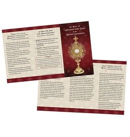 Ambrosiana An Hour of Adoration with Jesus in the Blessed Sacrament Trifold Card