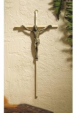 Christian Brands Gold Plated Cross with Antique Gold Finish Corpus