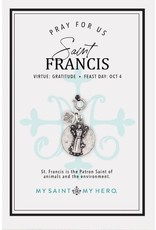 My Saint My Hero St. Francis of Assisi Charm- Large, Silver