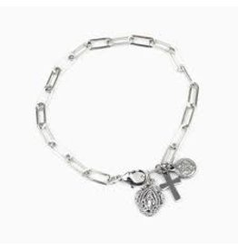 My Saint My Hero Renewal Consecration Bracelet-Silver
