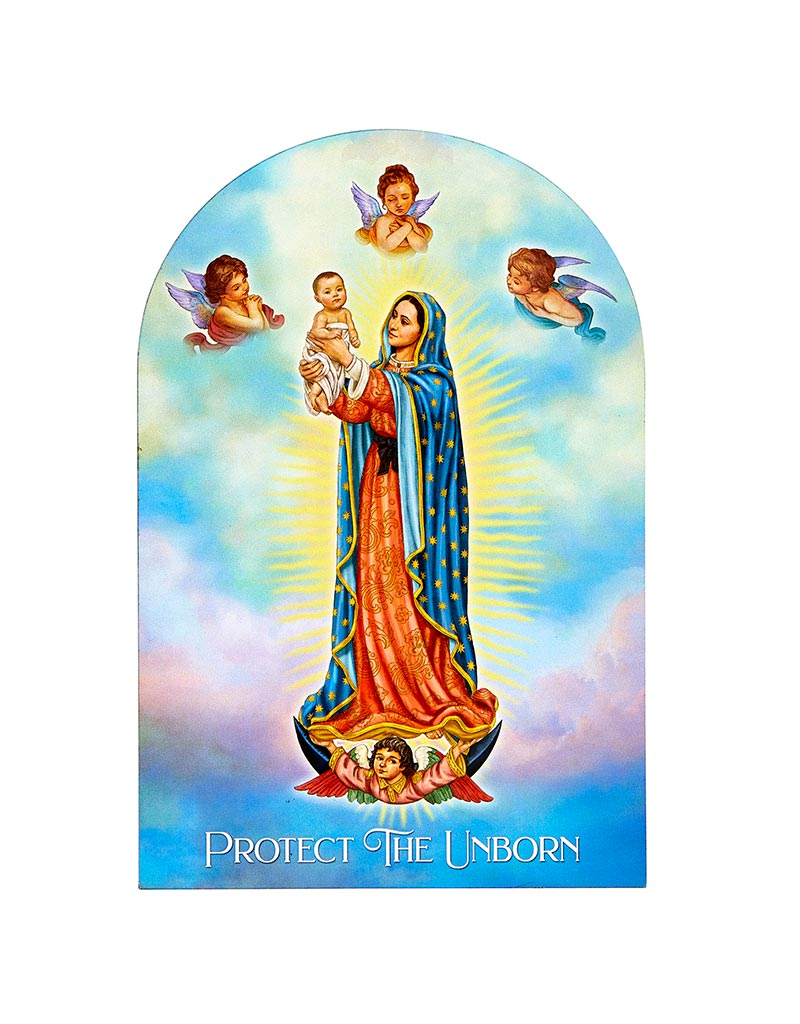 Christian Brands Our Lady Of Guadalupe Pro-Life Desk Stand