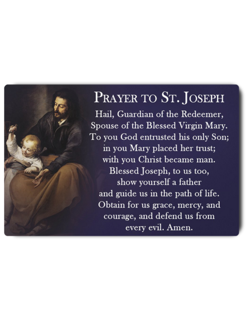 Catholic ID Prayer to St. Joseph Card