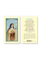 WJ Hirten Saint Therese Pick Me a Rose Holy Card