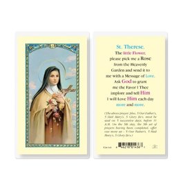 WJ Hirten Saint Therese Pick Me a Rose Holy Card