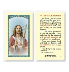 WJ Hirten Laminated Holy Card Acceptance Prayer