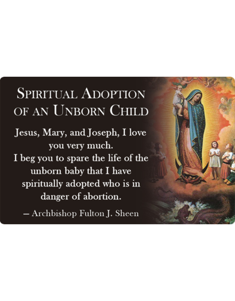 Catholic ID Spiritual Adoption Prayer Card
