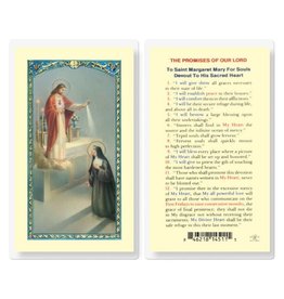 WJ Hirten Promises of Our Lord to St. Margaret Mary Laminated Holy Card