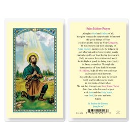 WJ Hirten Prayer to Saint Isidore Laminated Holy Card