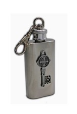 Oremus Mercy Saint Benedict Key - Flask (2oz)